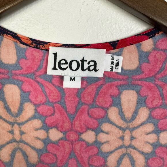 Leota Lula | Stitch Fix Terazzo Print Sweetheart Fit & Flare Faux Wrap Dress - Picture 7 of 8